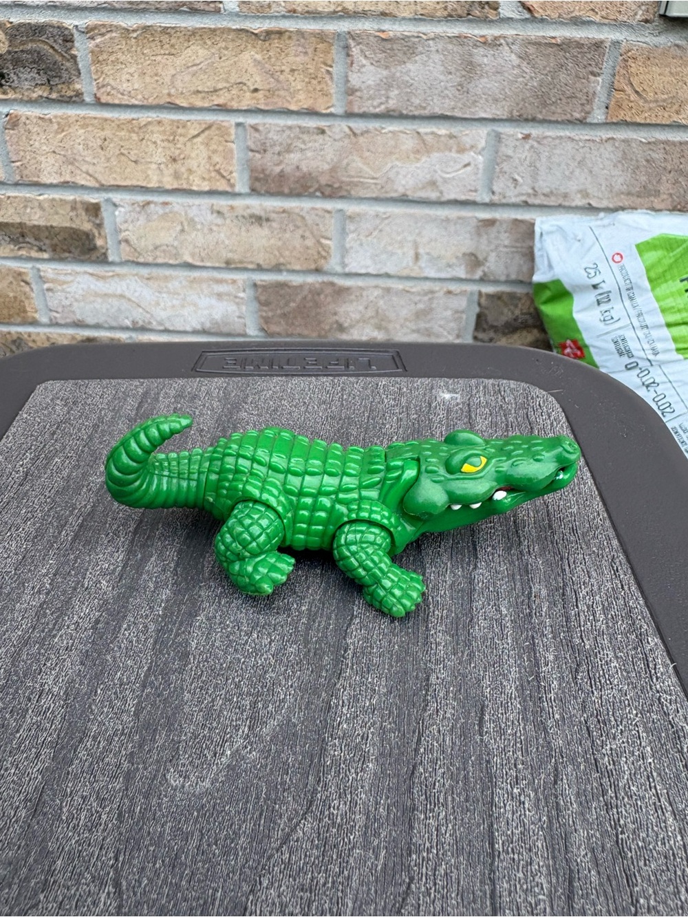 FISHER PRICE ANIMAL FAMILY MAMA PAPA BABY ALLIGATOR JOINTED POSABLE~VINTAGE 1995